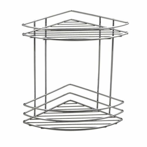 AQUALINE 37010 Chrom line drátěná police rohová dvojitá