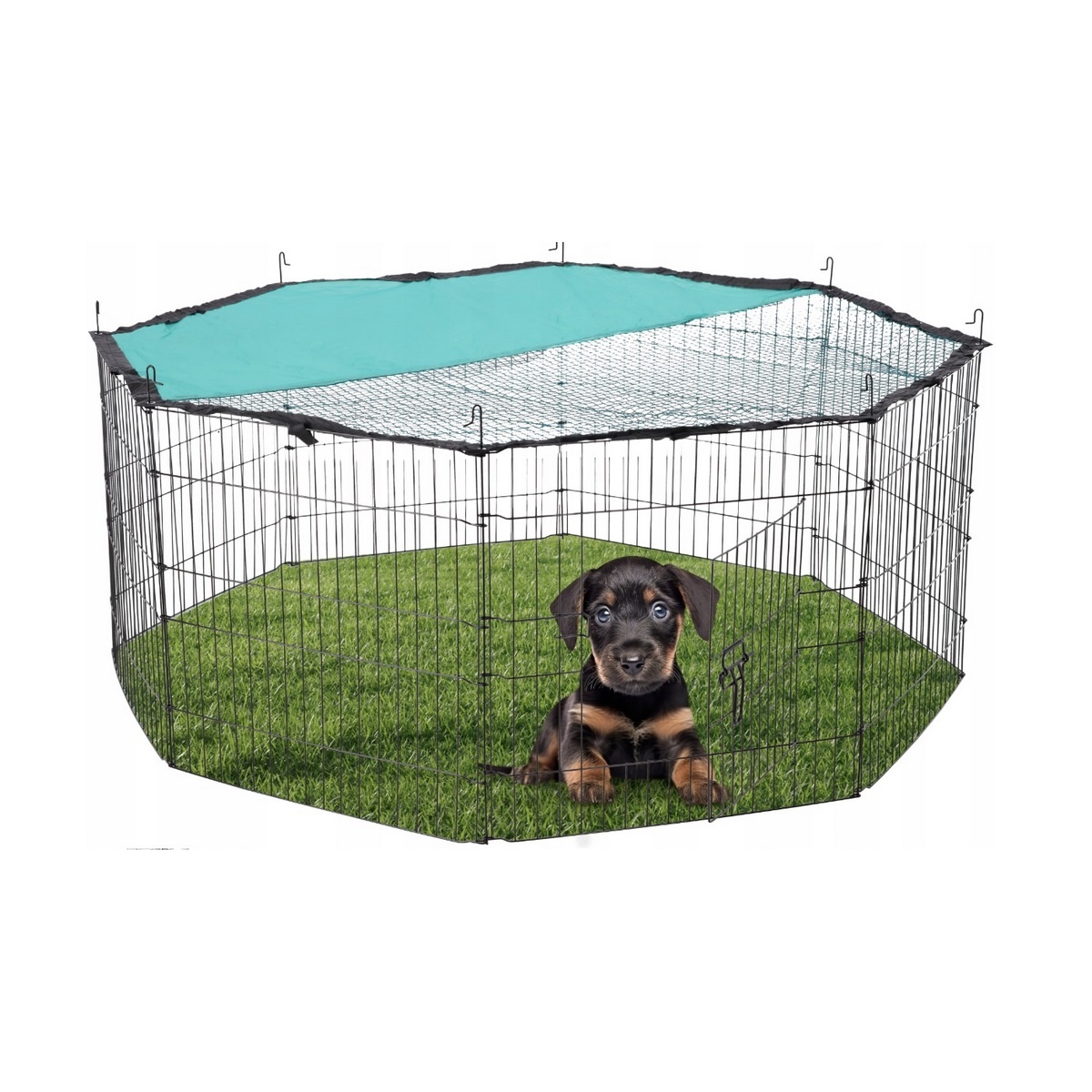 Aldotrade Ohrádka pro drobná zvířata včetně sítě se sluneční clonou