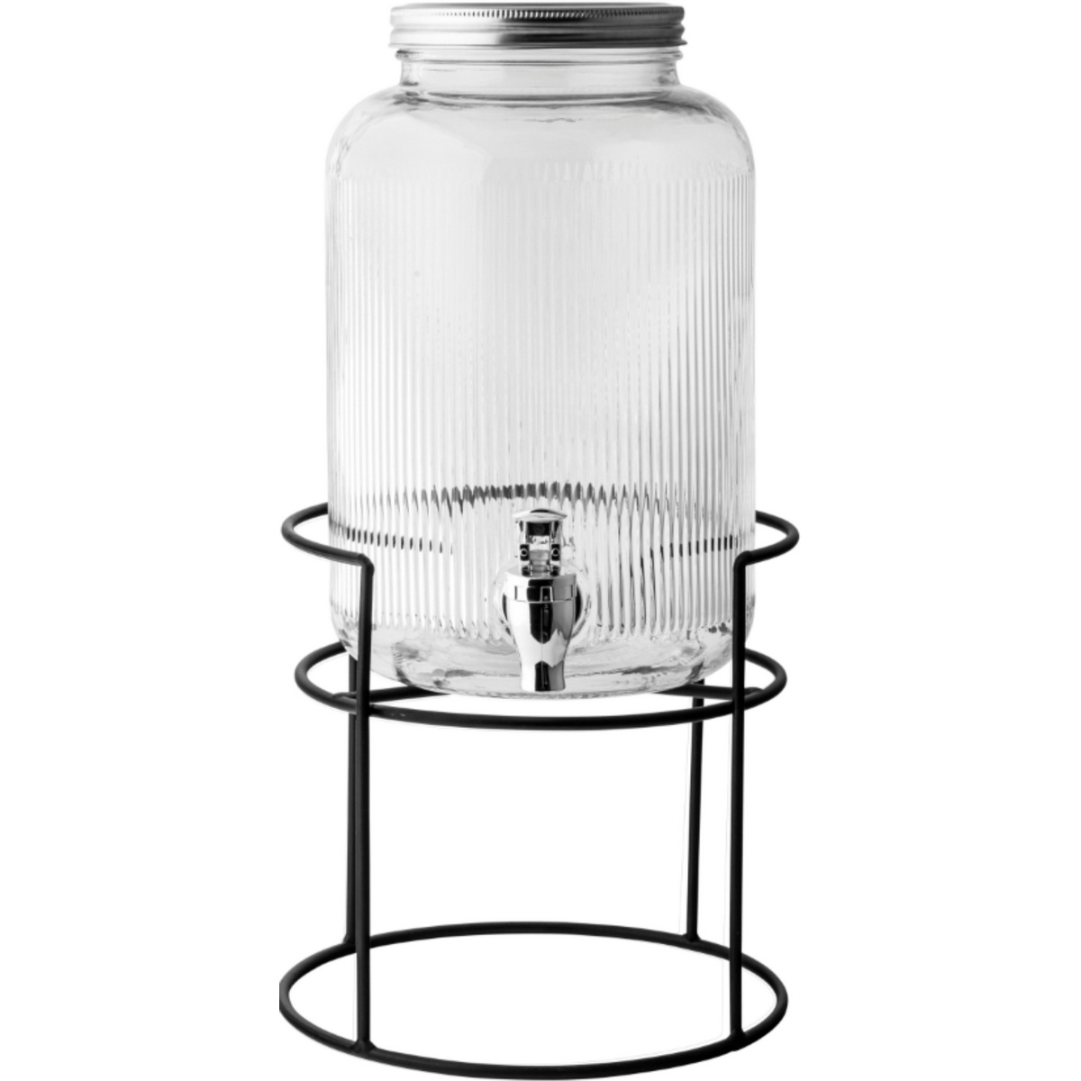 Altom Skleněný nápojový dávkovač se stojanem 4 l