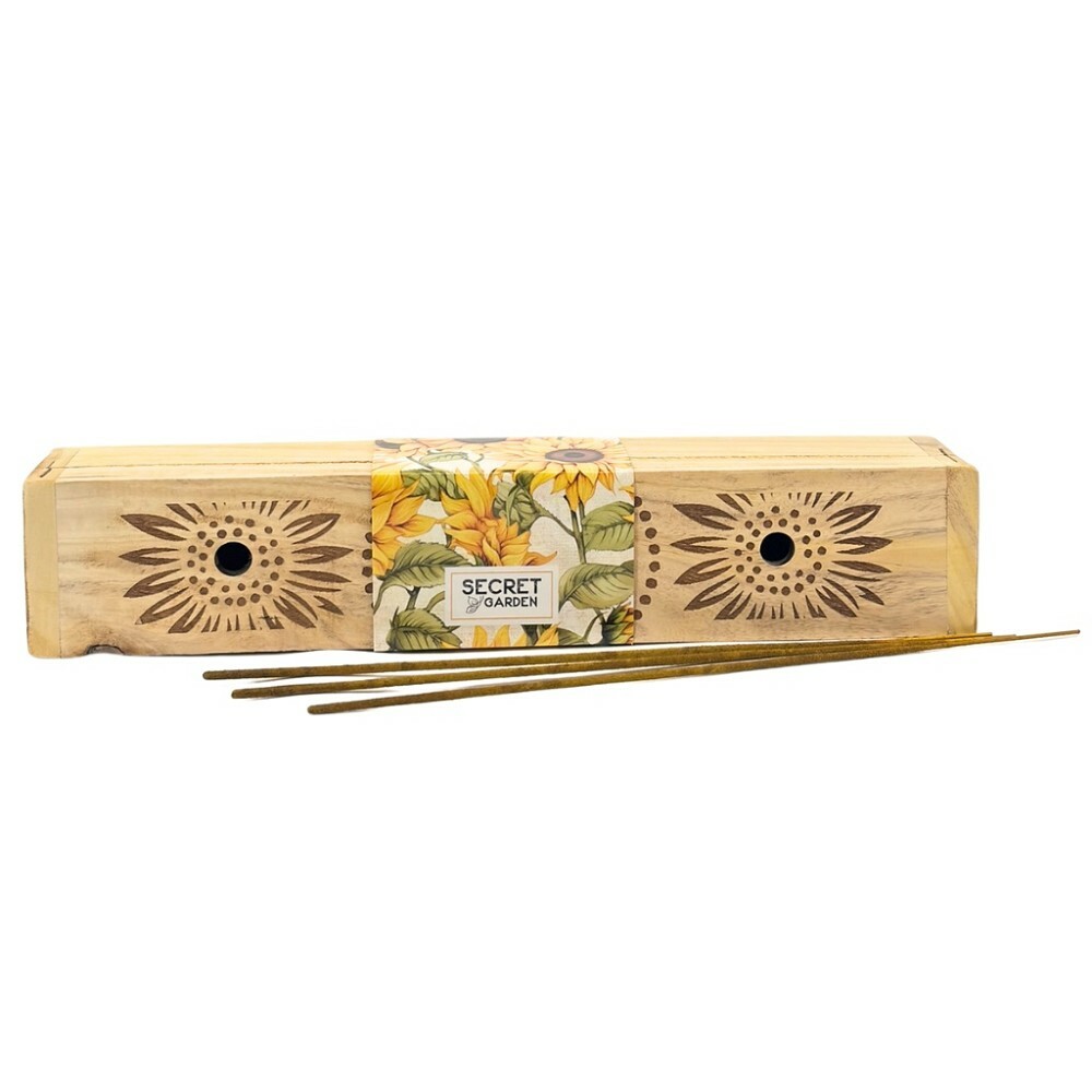 Arome  Secret garden dřevěná krabička s vonnými tyčinkami Pure Bliss