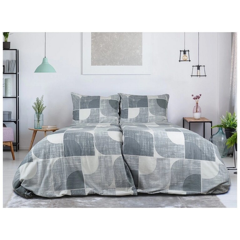 B.E.S. Petrovice Flanelové povlečení Nordic Grey