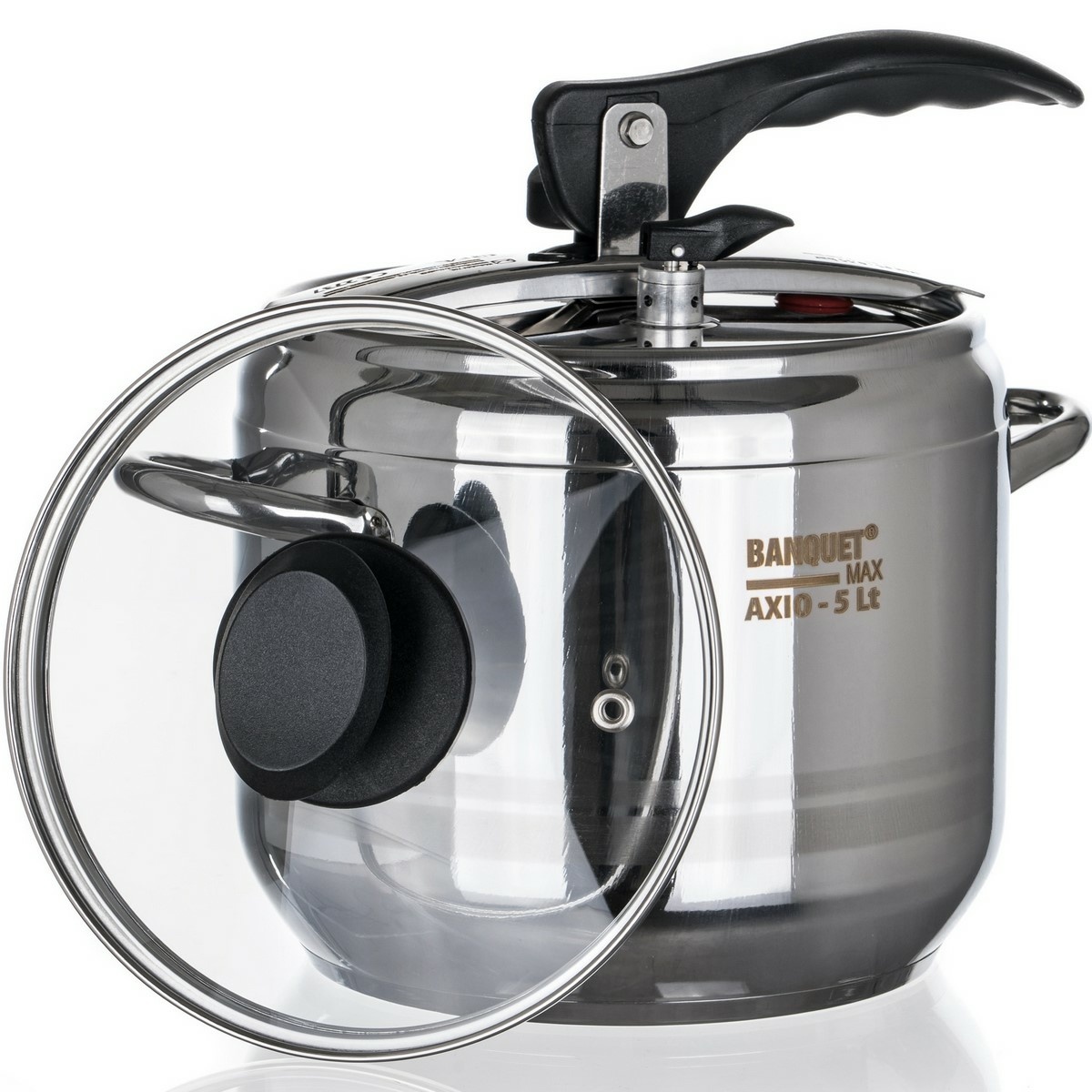 Banquet Tlakový hrnec AXIO se skleněnou poklicí 5 l