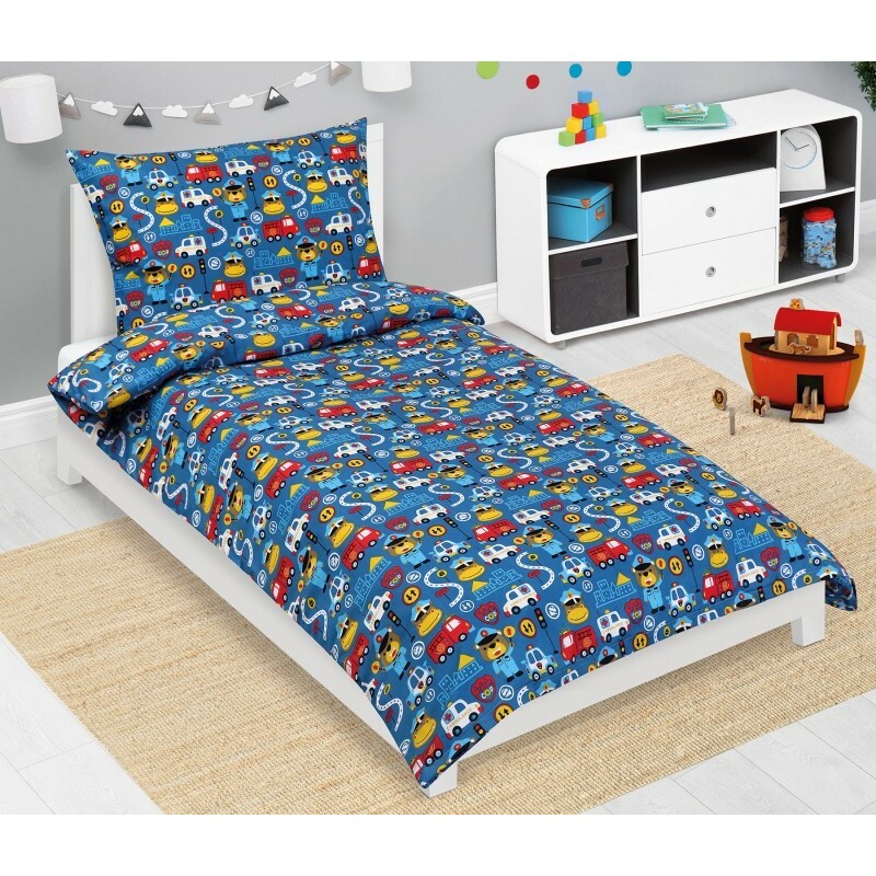 Bellatex Dětské bavlněné povlečení Junior Záchranáři modrá