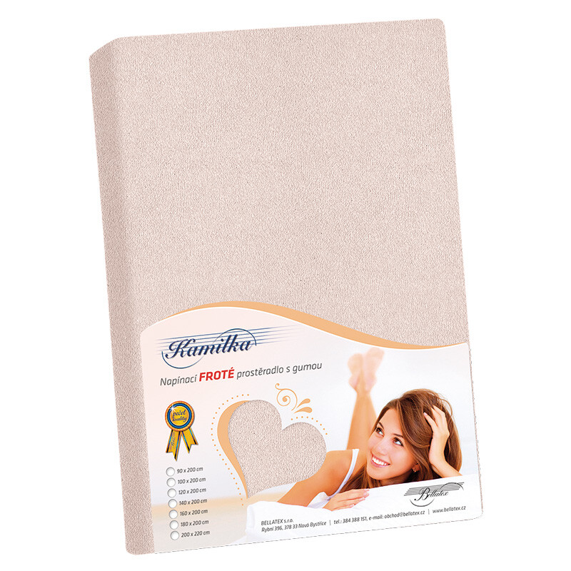 Bellatex Froté prostěradlo Kamilka pudrová růžová