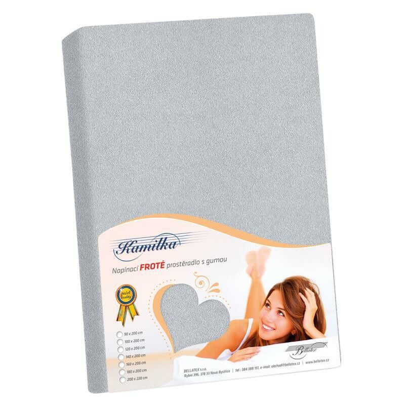 Bellatex Froté prostěradlo Kamilka středně šedá