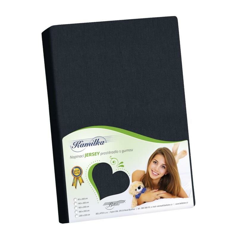 Bellatex Jersey prostěradlo černá