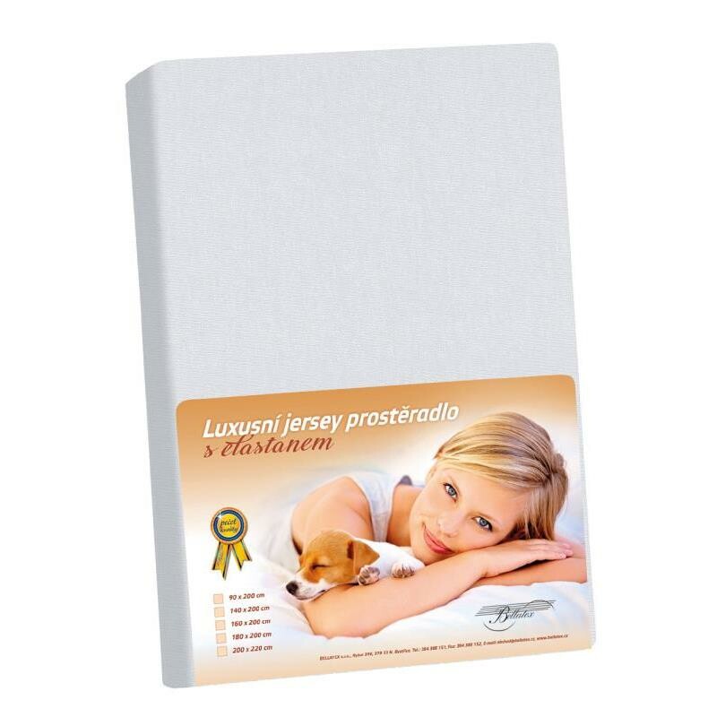 Bellatex Jersey prostěradlo s elastanemsvětle šedá