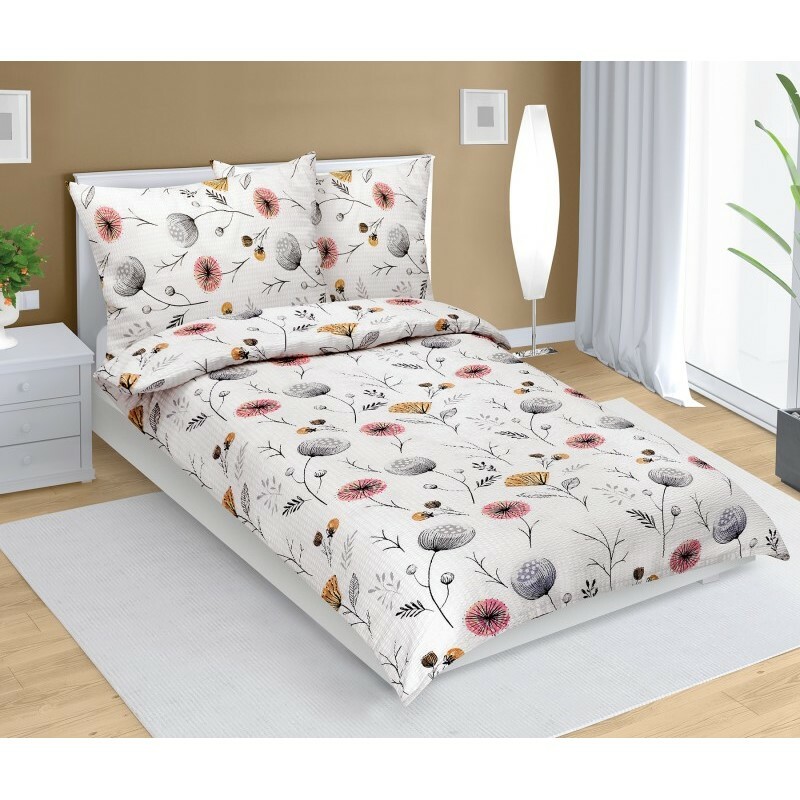 Bellatex Krepové povlečení Makovice béžová