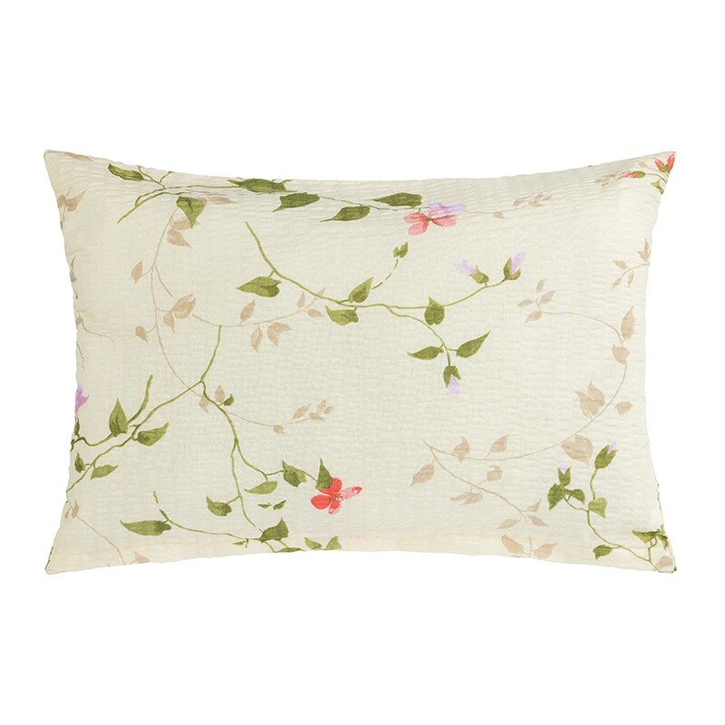 Bellatex Povlak na polštářek Fialky smetanová