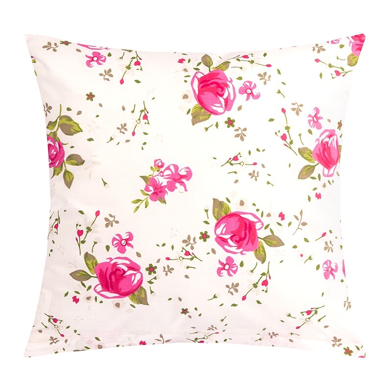 Bellatex Povlak na polštářek Růžička růžová