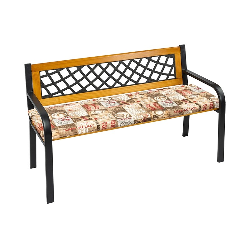 Bellatex Sedák na lavici hladký Káva