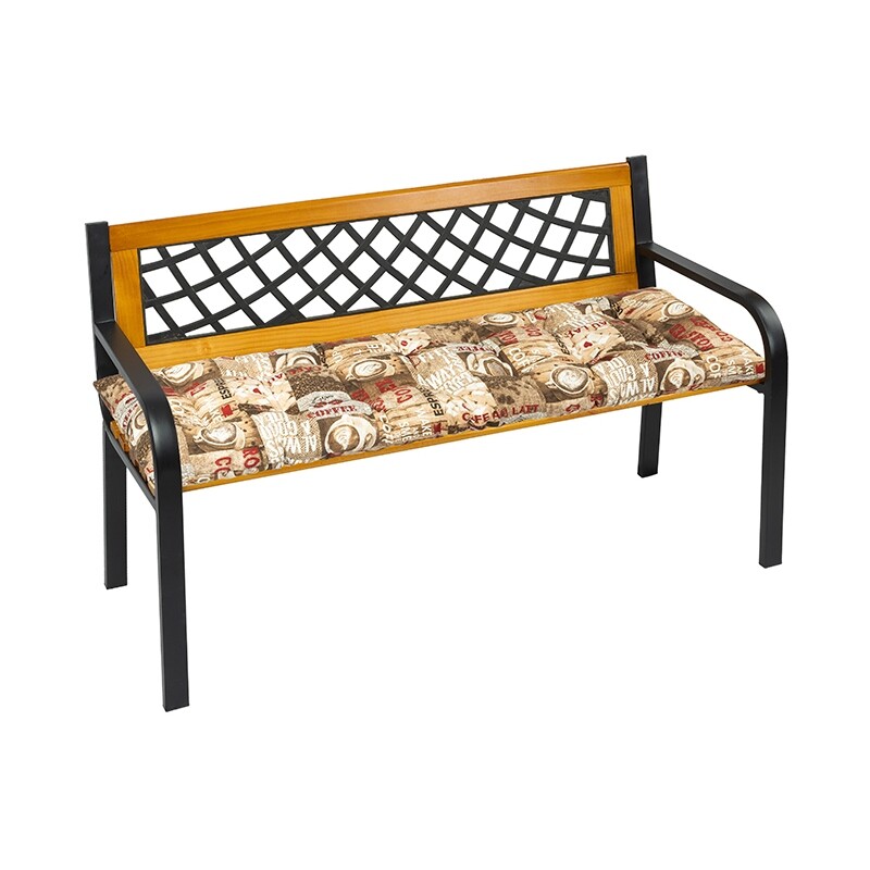 Bellatex Sedák na lavici prošívaný Káva