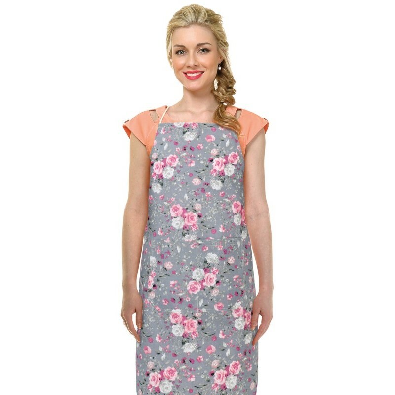 Bellatex Zástěra Adéla Květy růže růžová