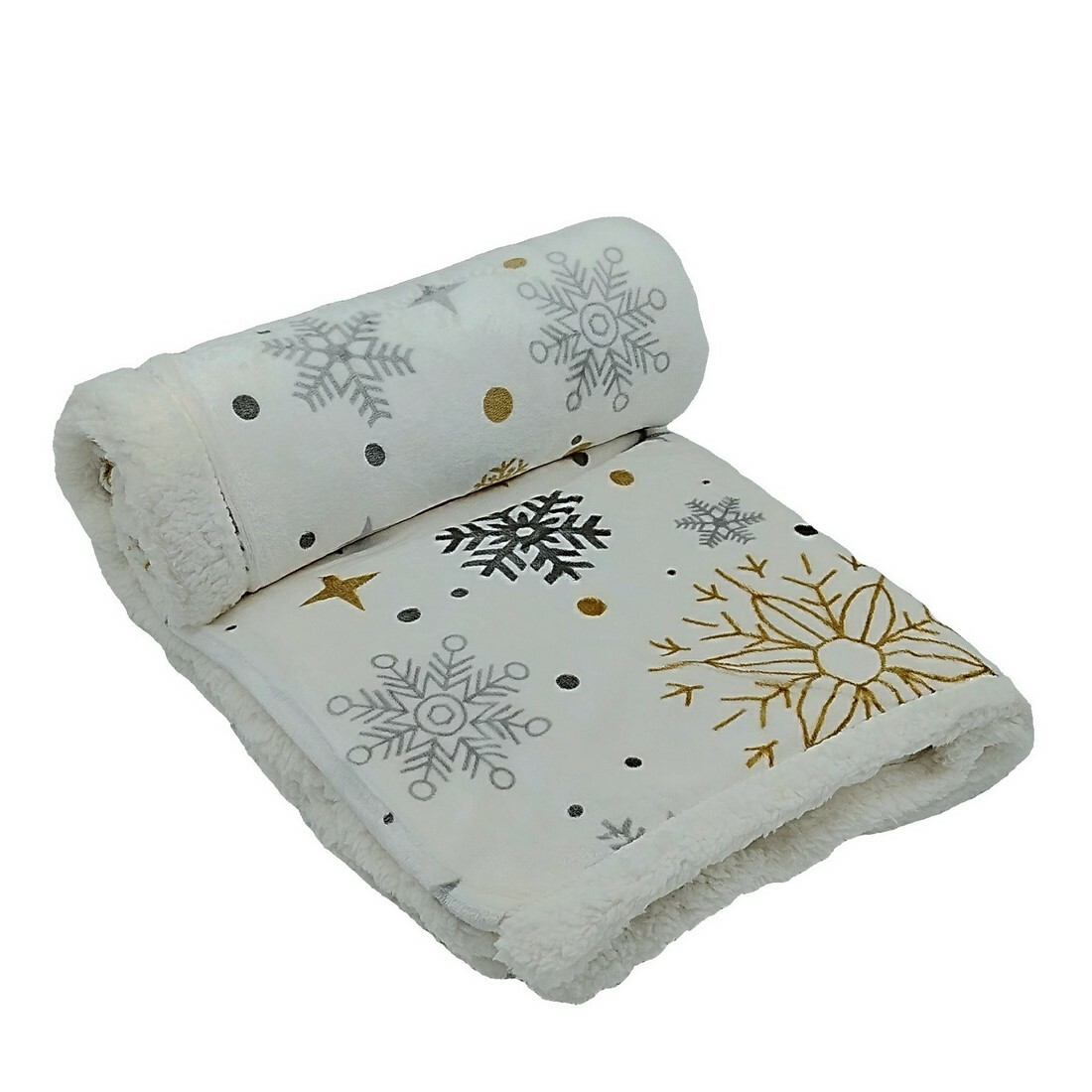 Beránková deka Magic white