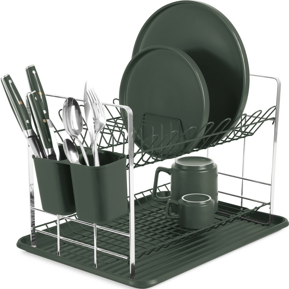 BerlingerHaus Odkapávač na nádobí Matte Green