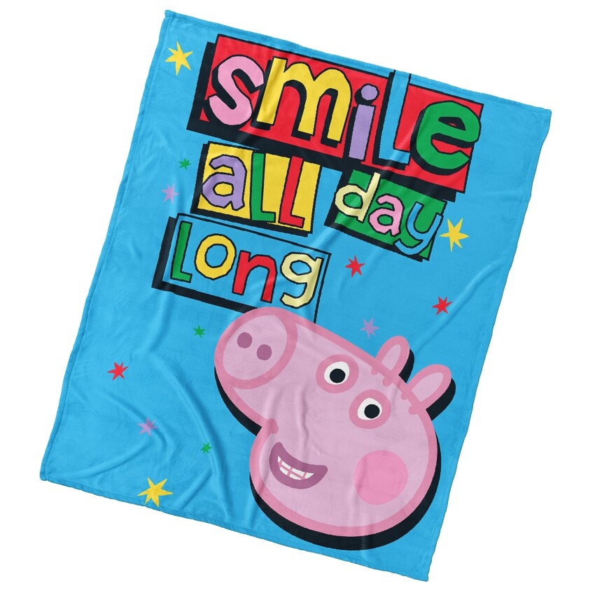 Carbotex Dětská deka Prasátko Pepina Úsměv Prosím