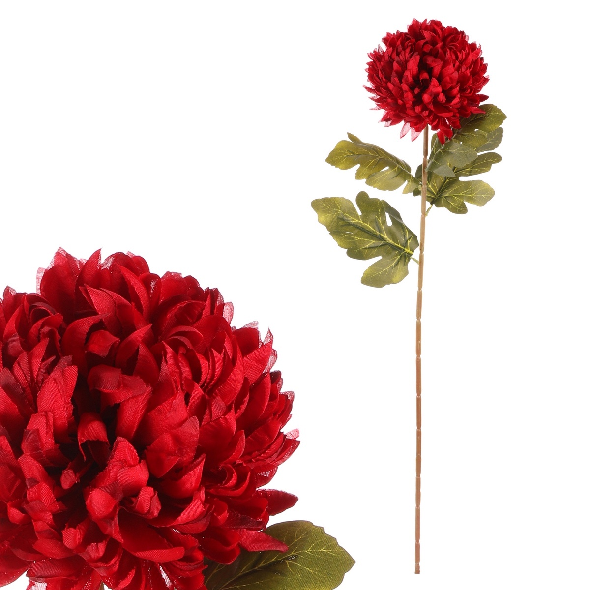 Chryzantéma červená - umělá řezaná květina