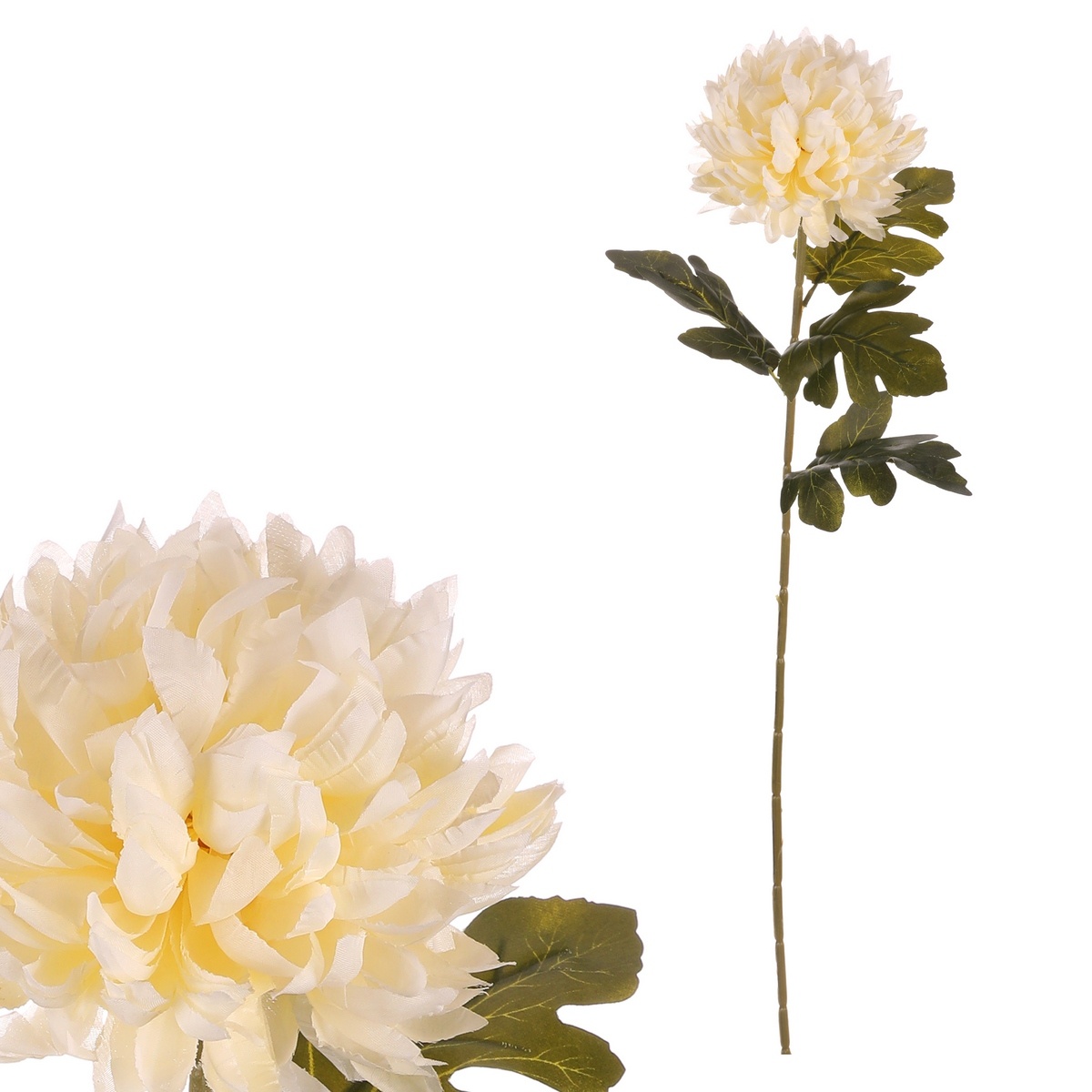 Chryzantéma krémová - umělá řezaná květina