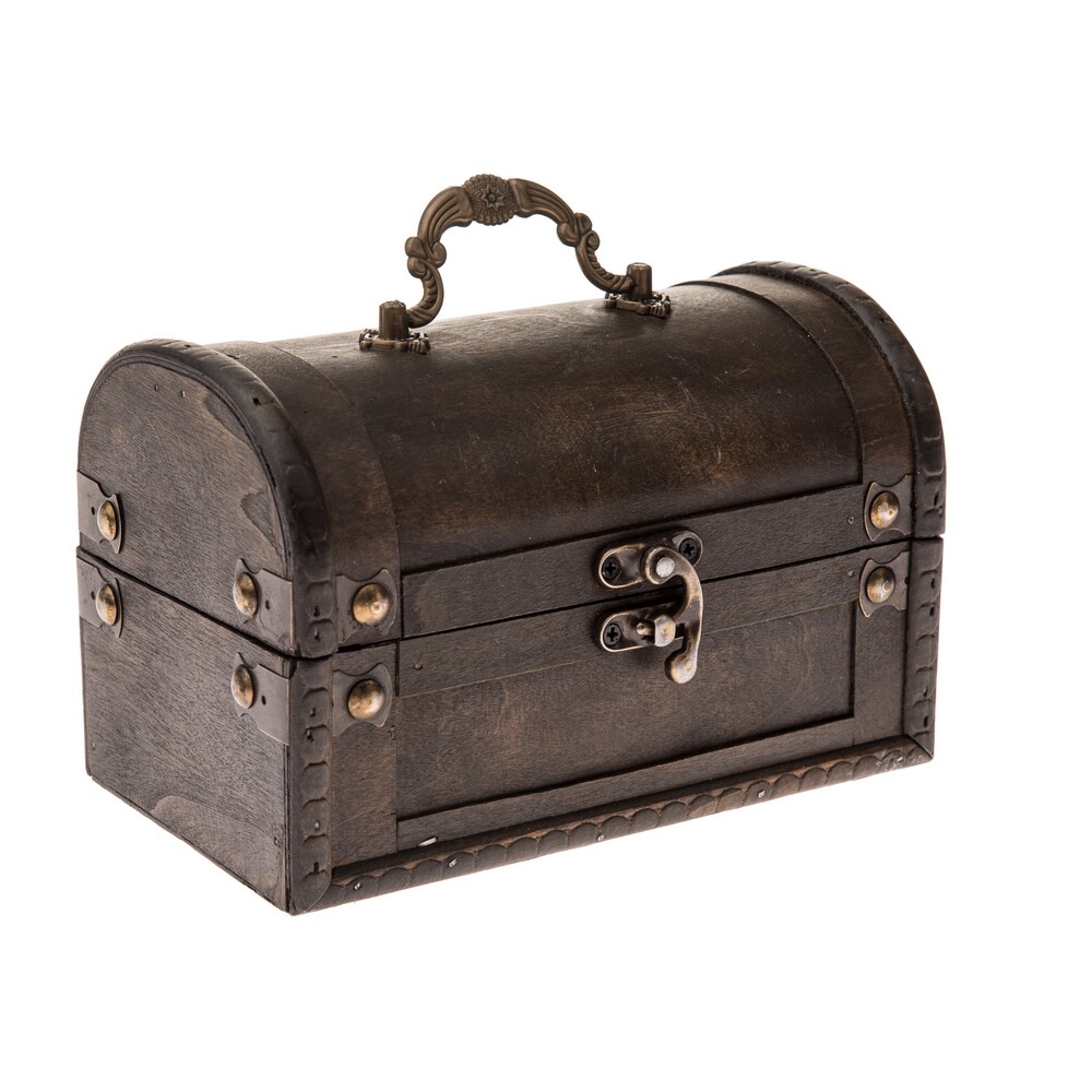 Dřevěná truhlička s madlem