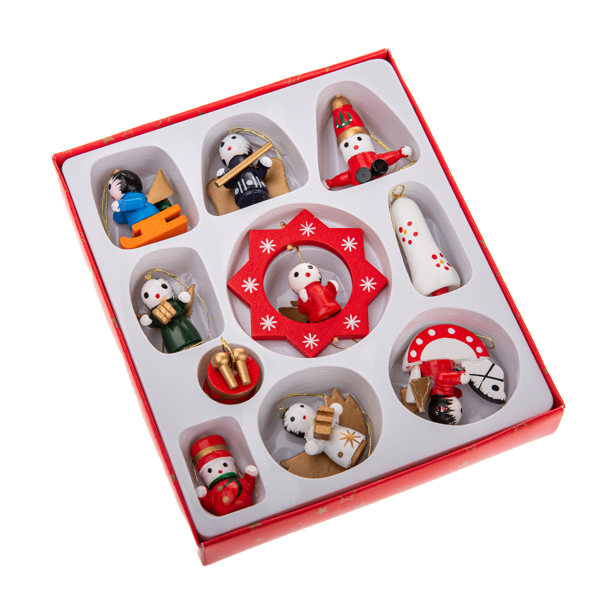 Dřevěné vánoční ozdoby Mix I