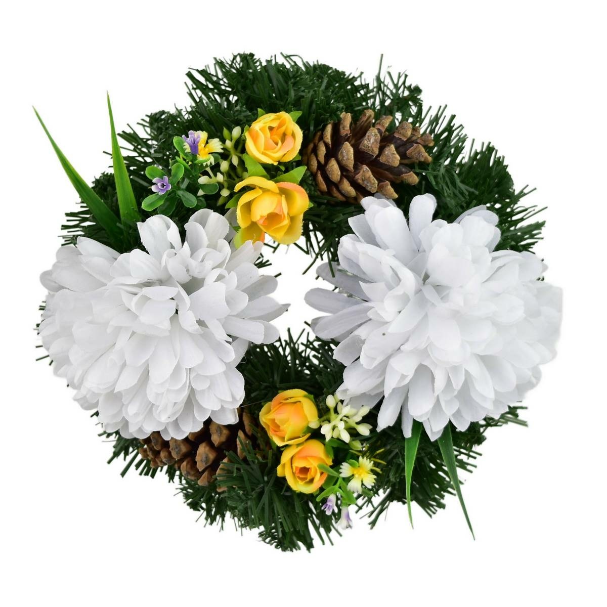 Dušičkový věneček Bílé chryzantémy