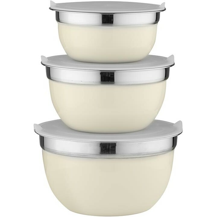 Florina Sada 3 nerezových misek s víky