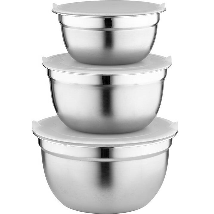 Florina Sada 3 nerezových misek s víky