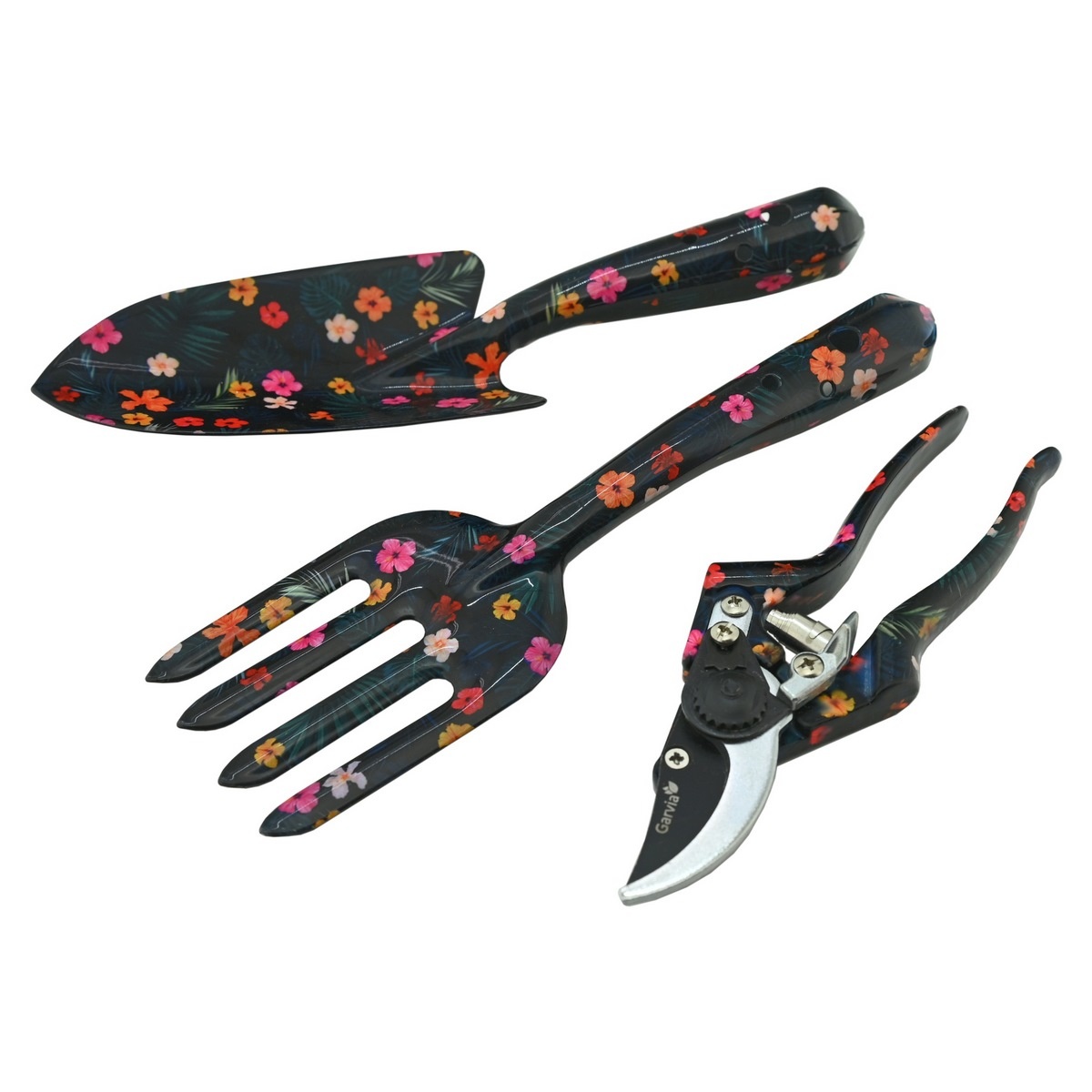Garvia Sada zahradního nářadí 3ks Dark Flowers