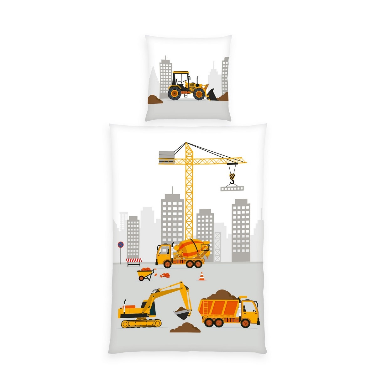 Herding Dětské bavlněné povlečení Stavba