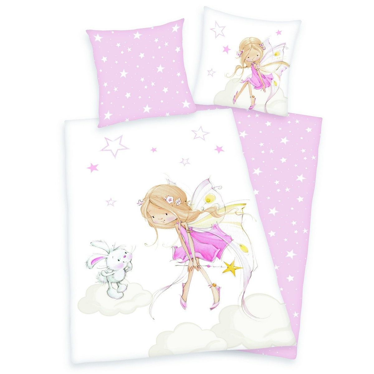 Herding Dětské flanelové povlečení Víla a králíček