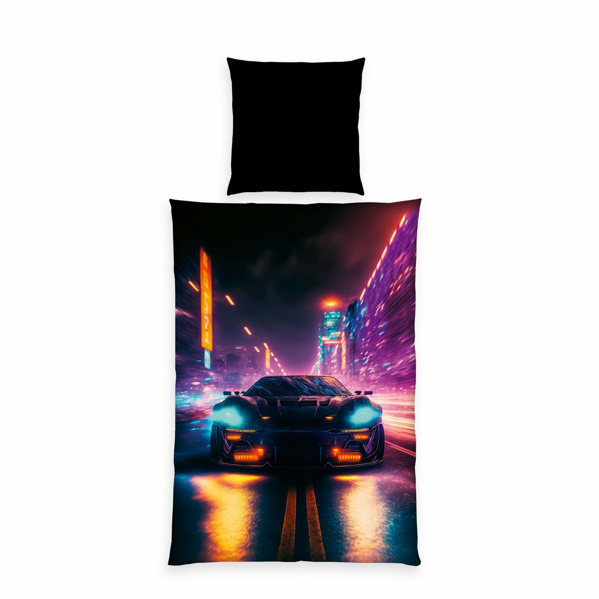 Herding Povlečení Neon Car