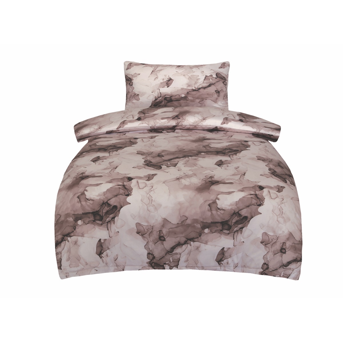 Jahu Saténové povlečení Deluxe Minerals hnědý