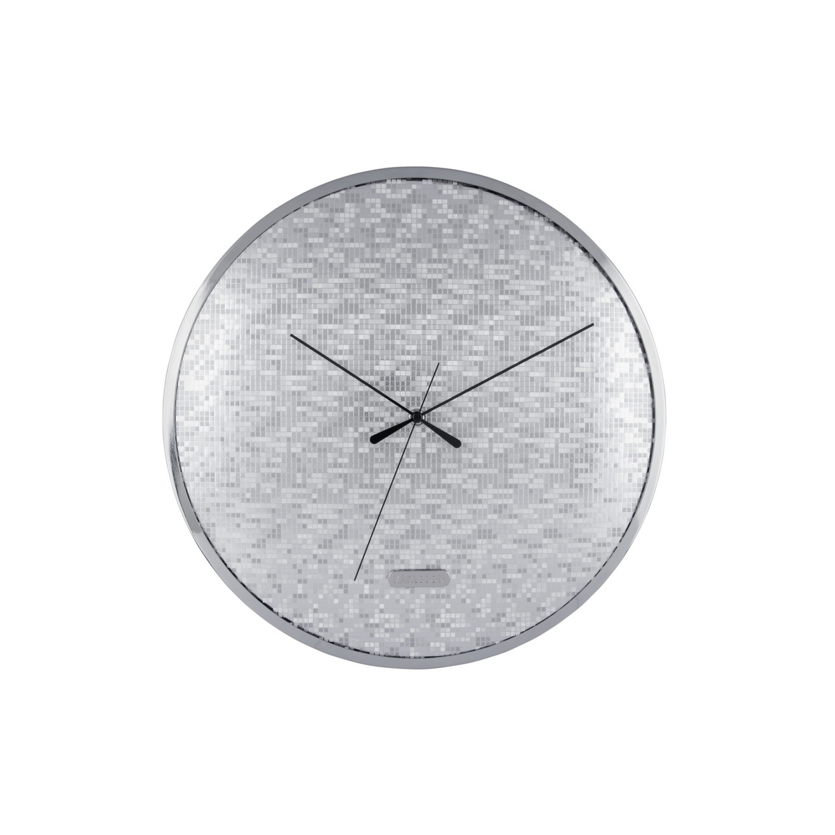 Karlsson 6005SI designové nástěnné hodiny stříbrná