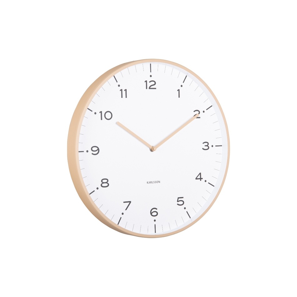 Karlsson 6011SB designové nástěnné hodiny béžová