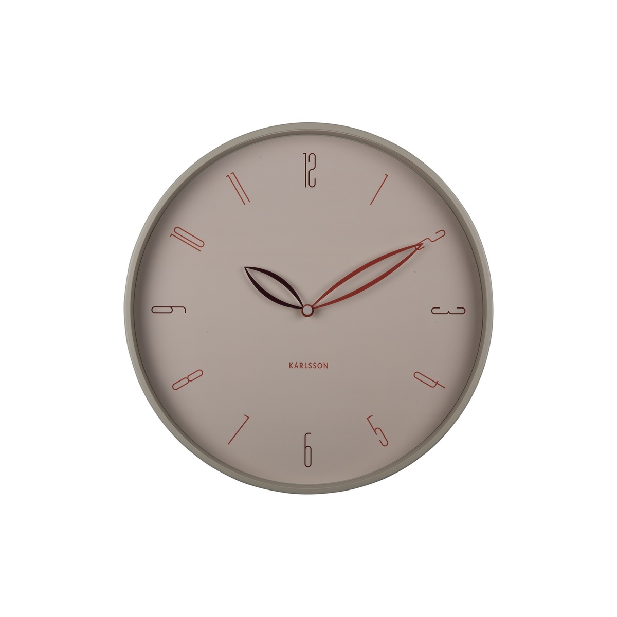 Karlsson 6012WG designové nástěnné hodiny béžová