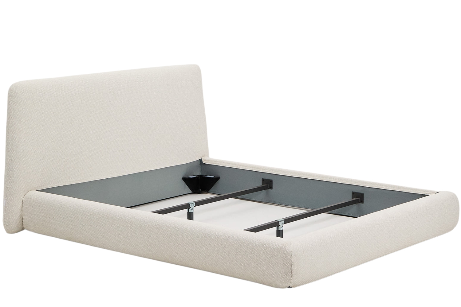 Kave Home Béžová dvoulúžková postel Martina 160 x 200 cm