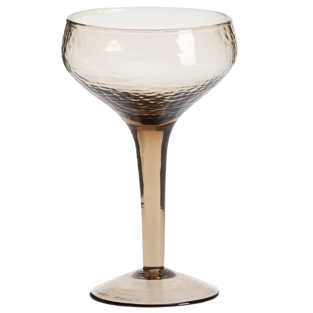 Kave Home Hnědá sklenice na víno Sileia