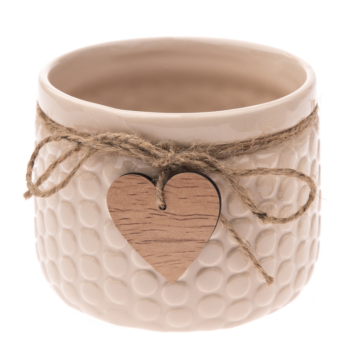 Keramický obal na květináč Heart