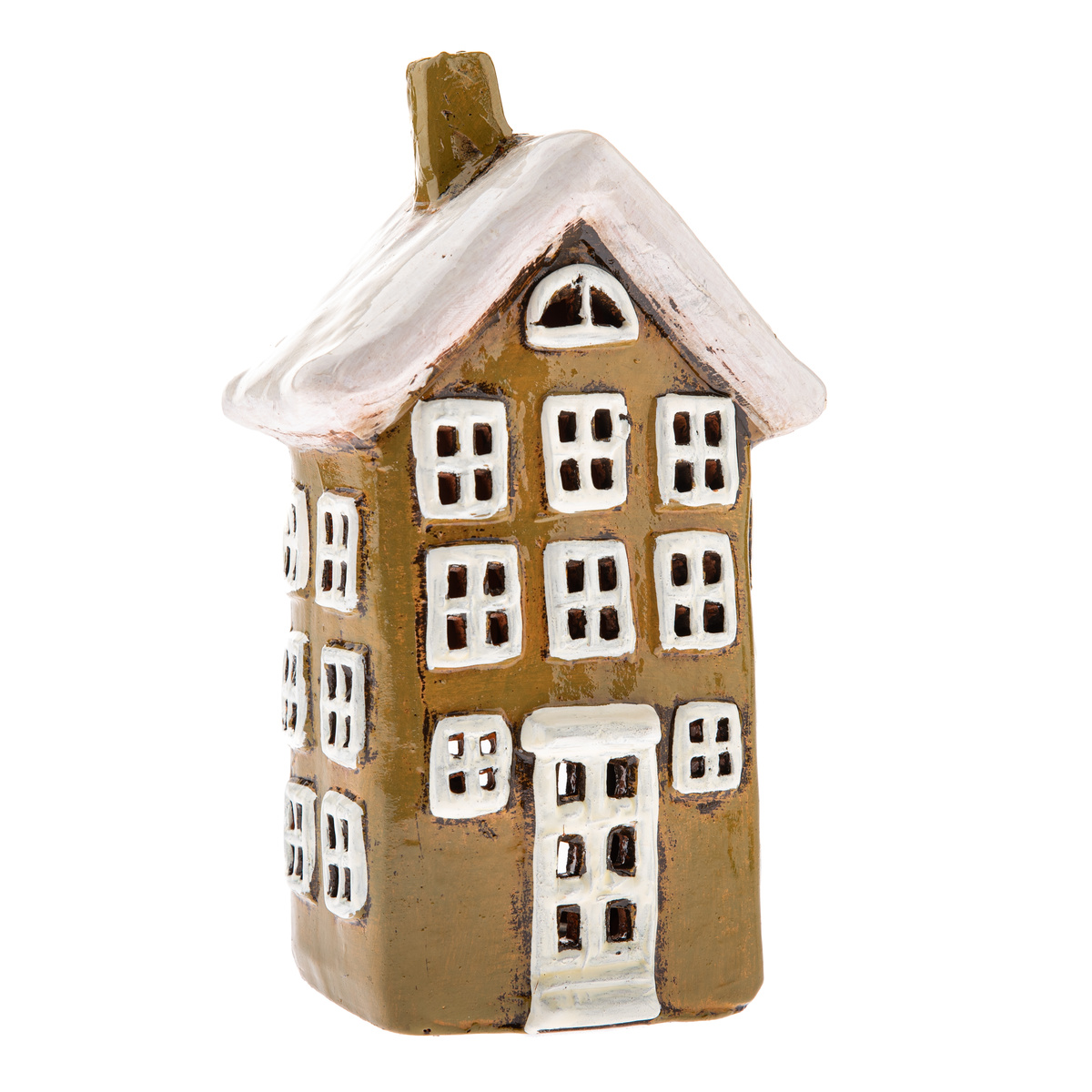 Keramický svícen na svíčku Domek