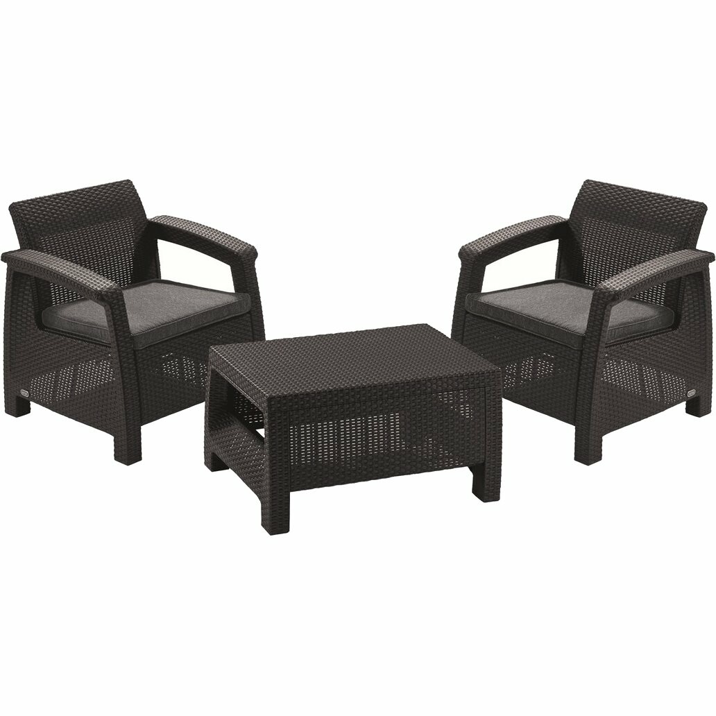 Keter zahradní set Corfu WEEKEND grafit