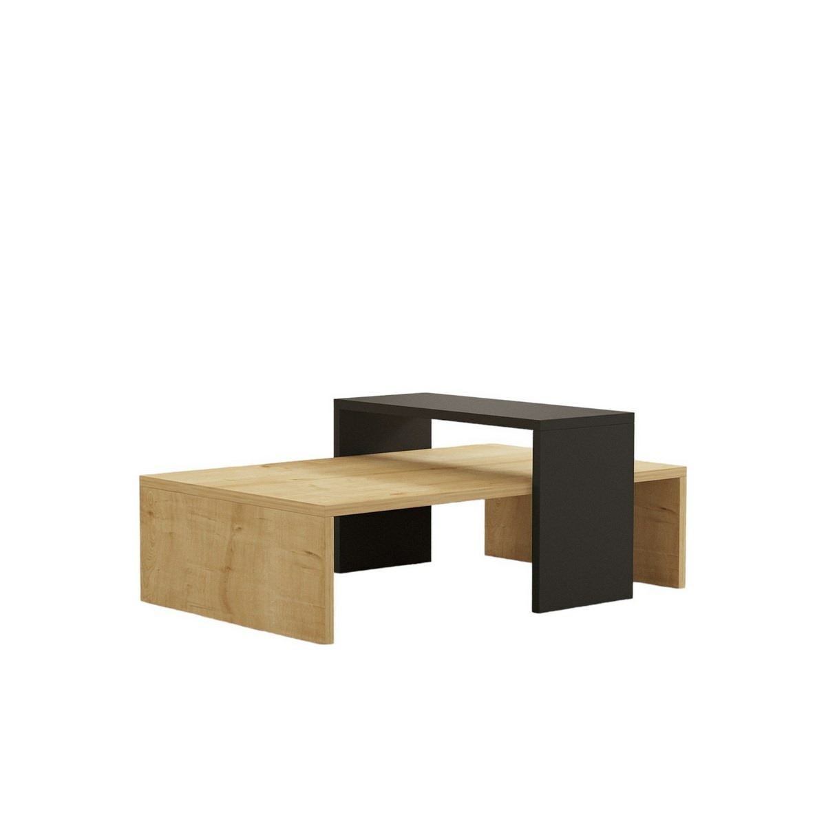 Konferenční stolek Glow Anthracite and Sapphire Oak