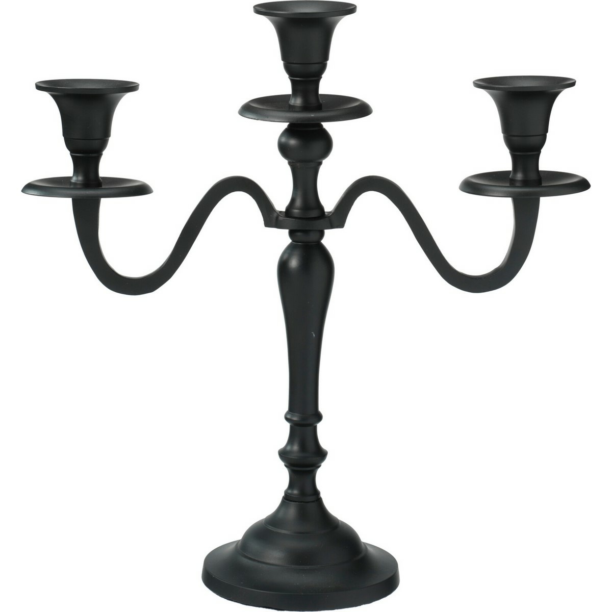 Kovový svícen 3ramenný 29x10x30 cm