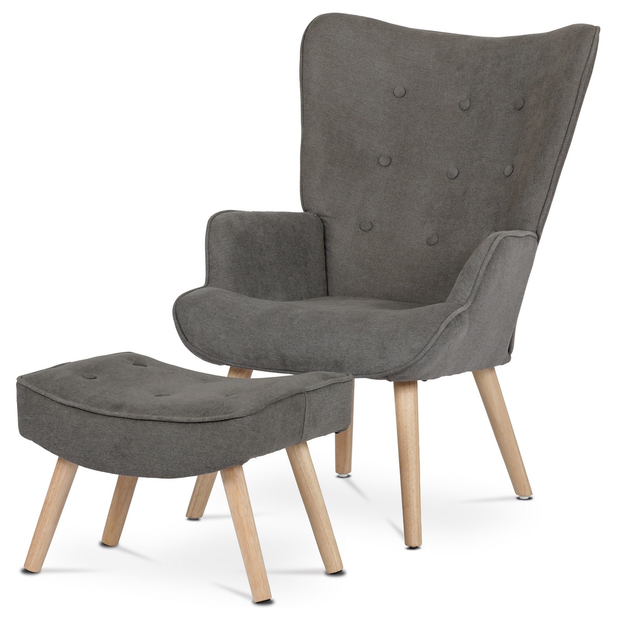 Křeslo ušák s podnožkou LAN2