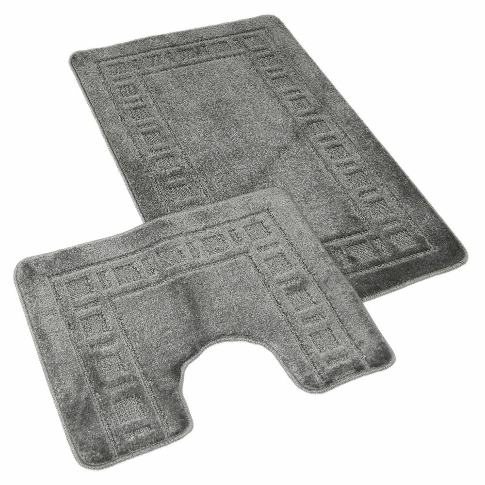 Kvalitex Sada koupelnových předložek Rám šedá