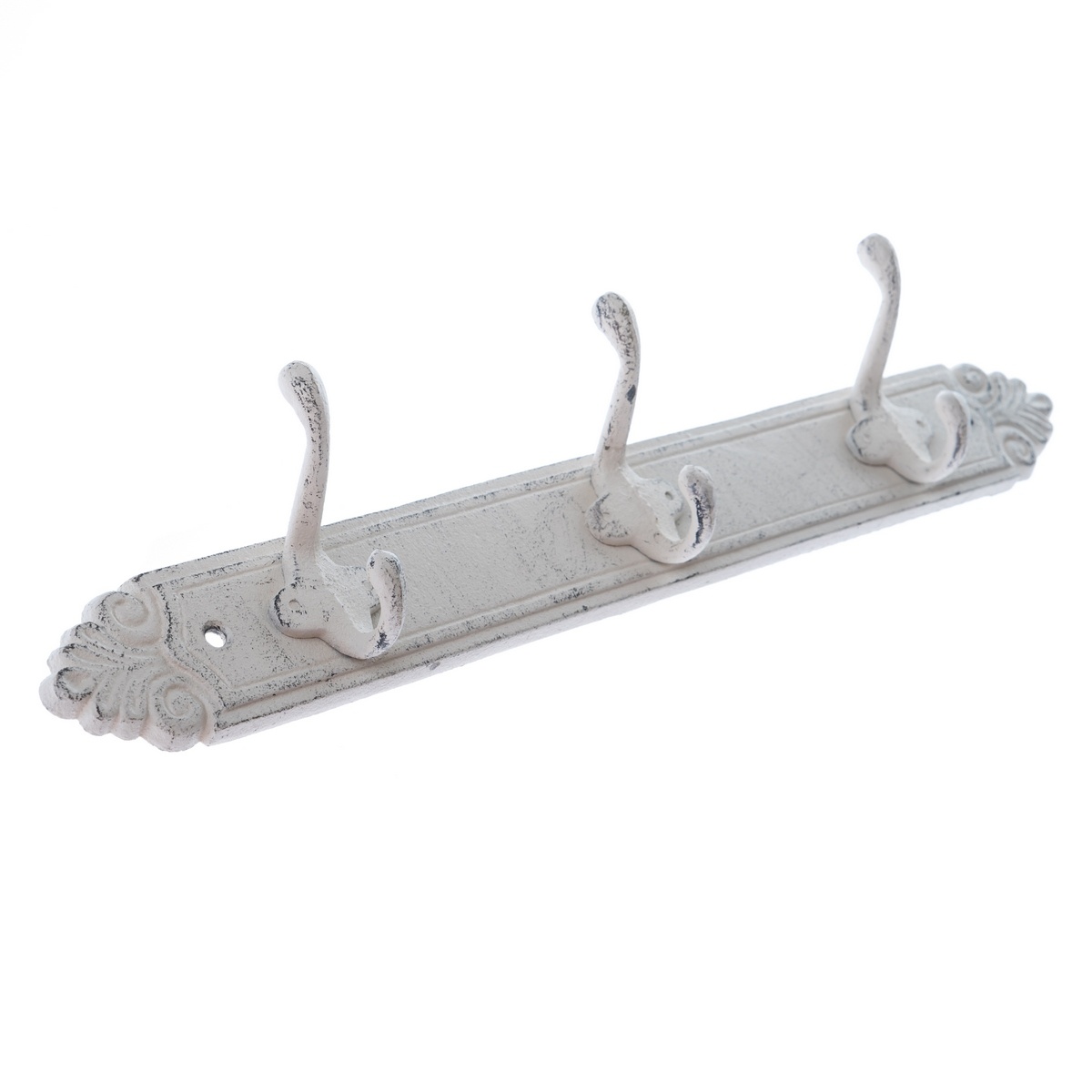 Litinový věšák Enfeite bílá