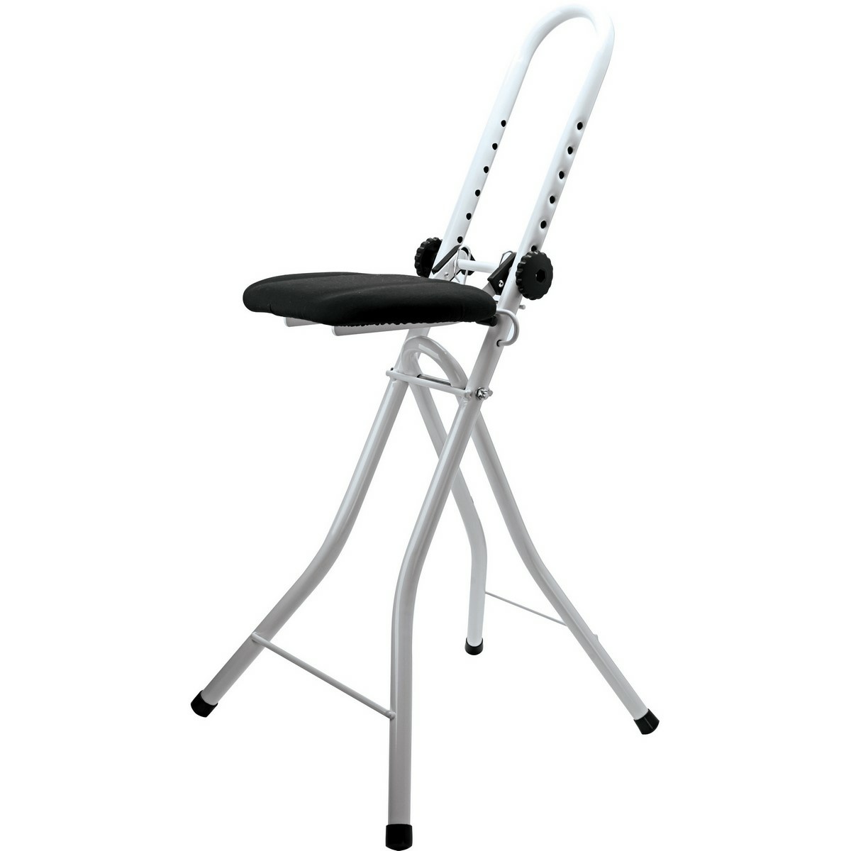 MSV Skládací židle na žehlení nastavitelná 43 x 62 x 97 cm