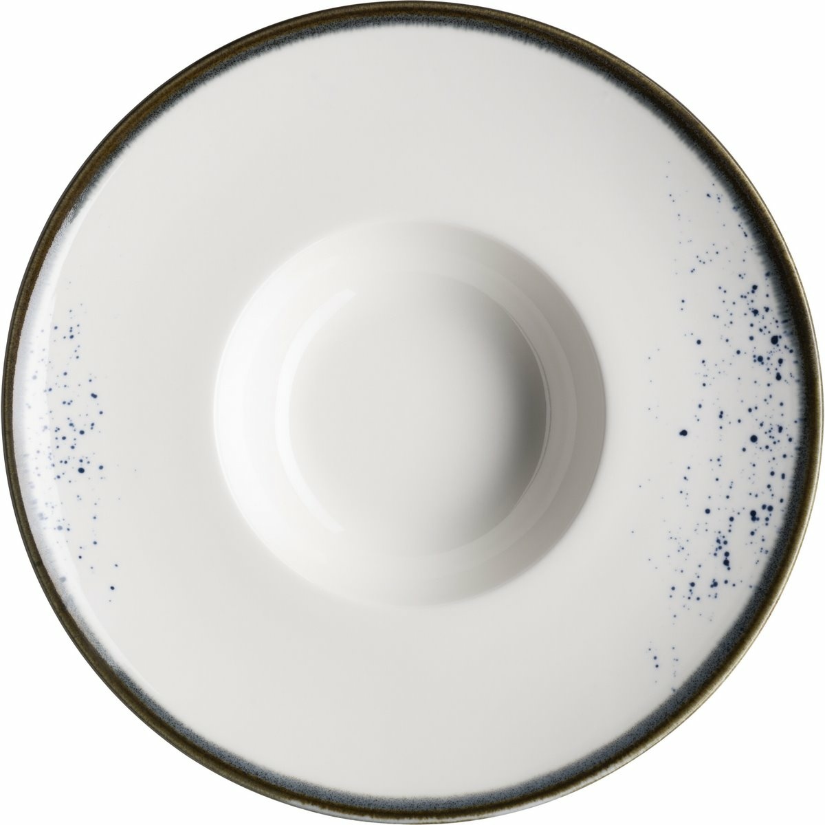 Mäser Gurmánský talíř Pintar White modré tečky 26 cm