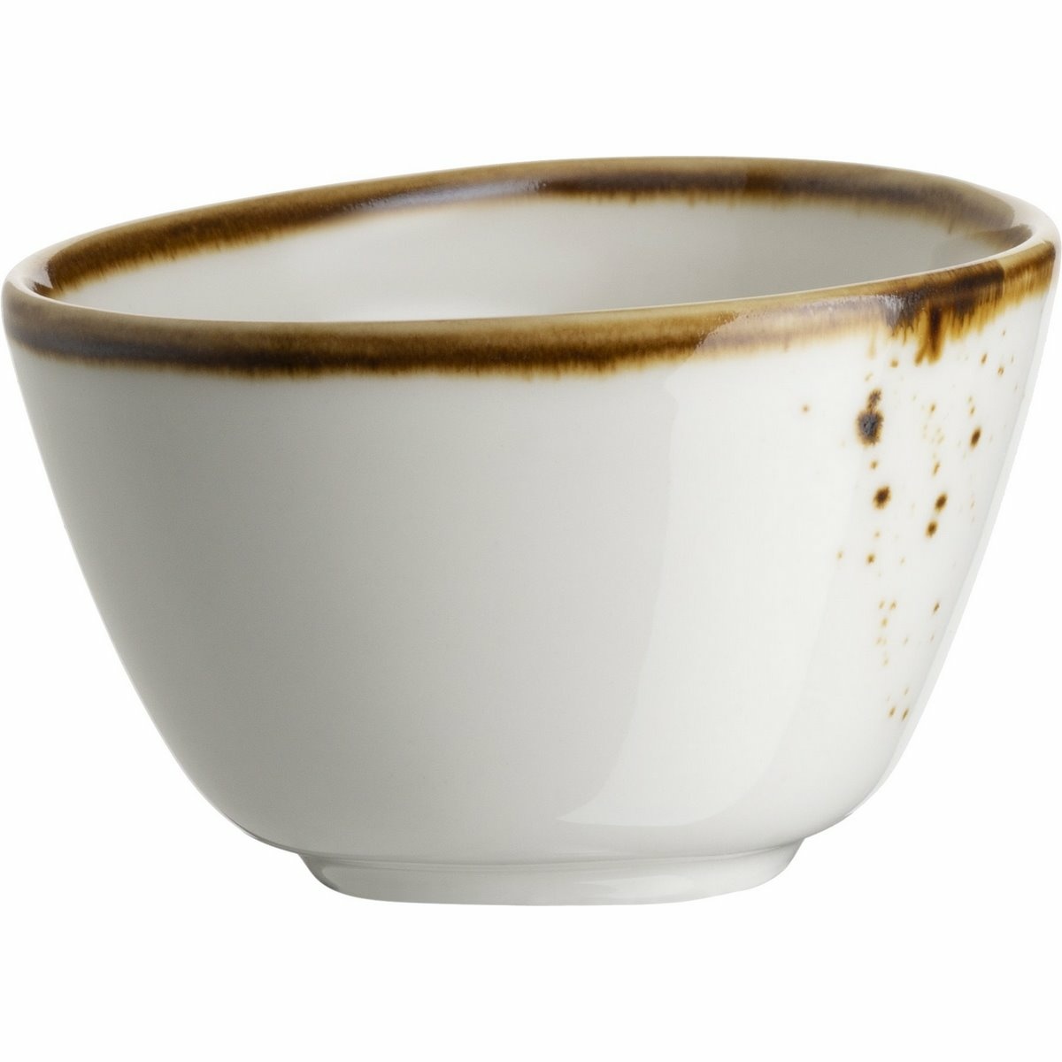 Mäser Oválná miska Pintar White hnědé tečky 7 x 6 cm