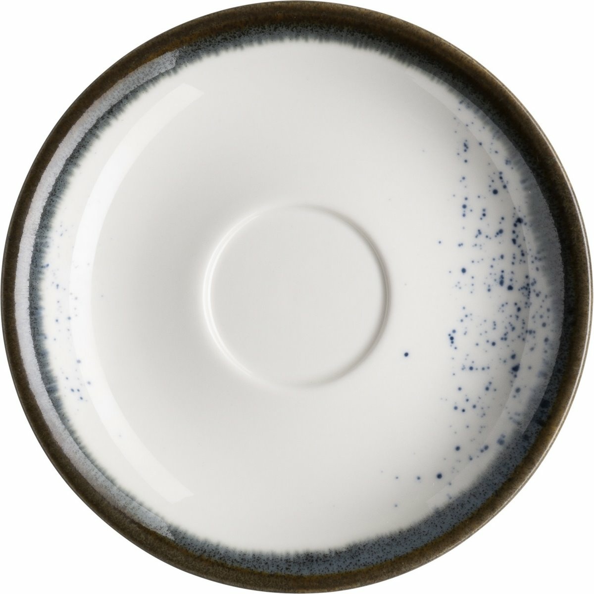 Mäser Podšálek na espresso Pintar White modré tečky 13 cm