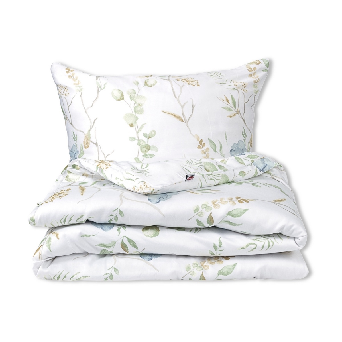 Matex Saténové povlečení Louka s modrými květy